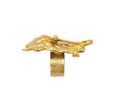 Akyekyedeɛ safo (Warrior Tortoise) Ring - Adinkra Jewelers