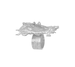 Akyekyedeɛ safo (Warrior Tortoise) Ring - Adinkra Jewelers